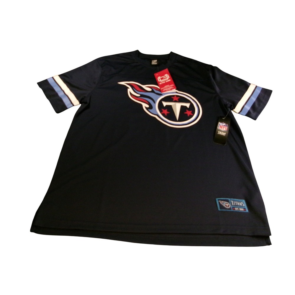 NFL Team‎ Apparel Tennessee Titans Jersey Shirt Navy Blue Mens Large Ultra Game